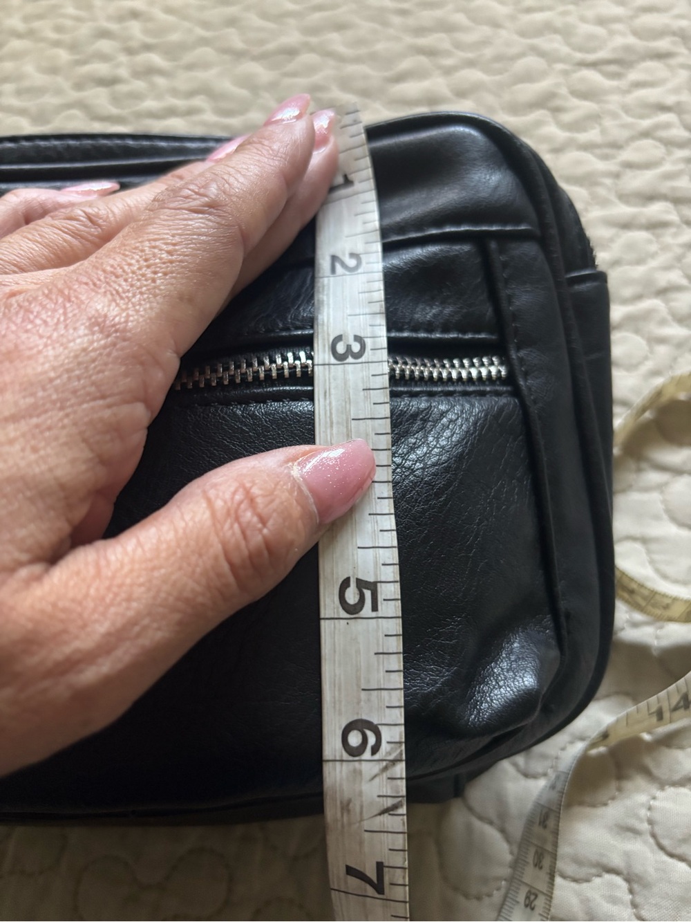 Black Leather UNISEX Waist & Crossbody Bag - Picture 13 of 13